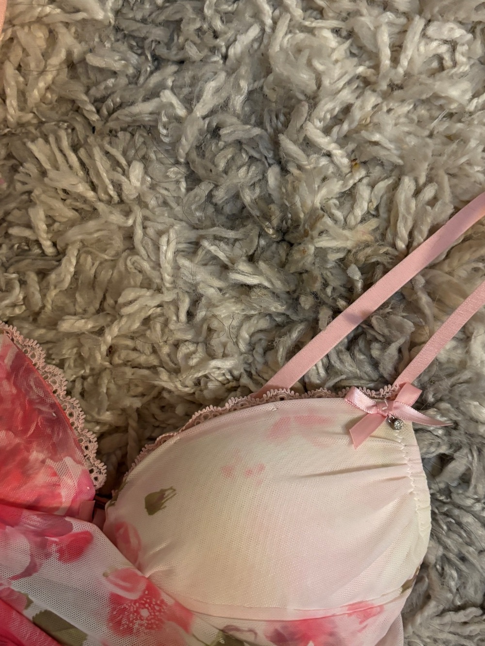 Floral lace sheer fairy baby doll dress - Picture 4 of 6